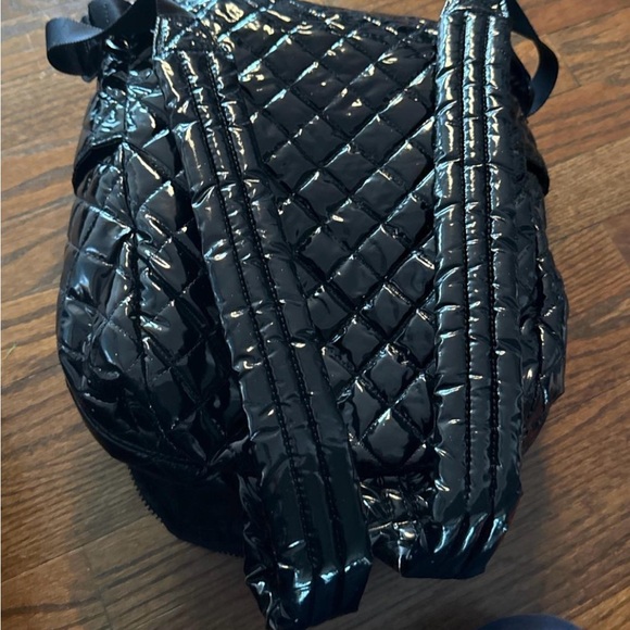 MZ Wallace Black Patent Leather Lacquer Backpack - Picture 9 of 15